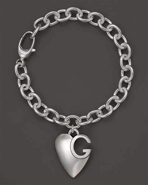 gucci cuff bracelet|gucci charm bracelet in silver.